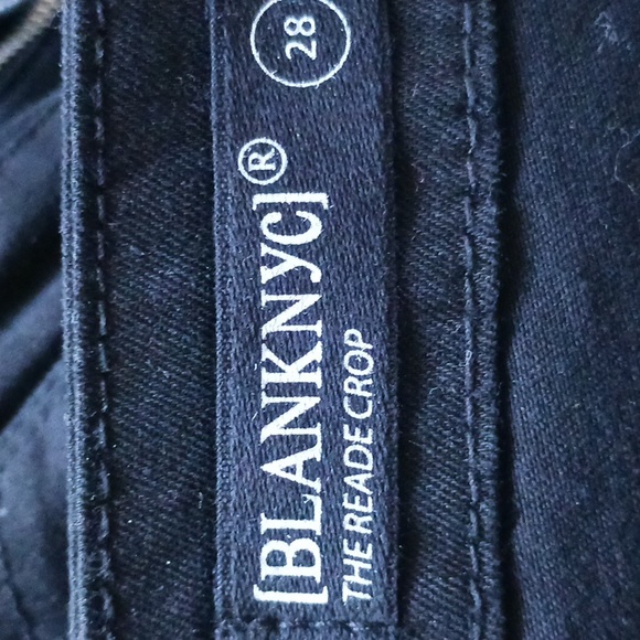 Brand new Blank NYC black denim crop pant NWT size 28 - Picture 7 of 8